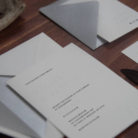 Contemporary Wedding Invitations | Wedding Invite | Sweet Dates Prints