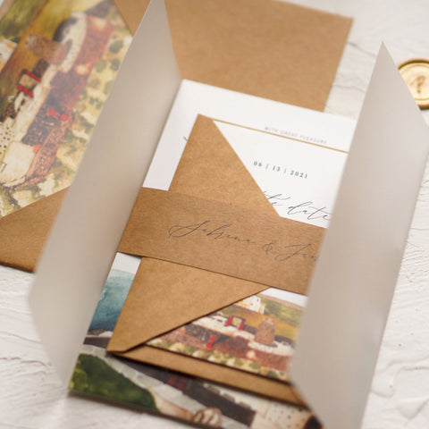 Funky Wedding Invitation |Venue Wedding Invitation| Sweet Dates Prints