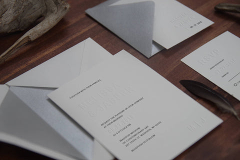Contemporary Wedding Invitations | Wedding Invite | Sweet Dates Prints