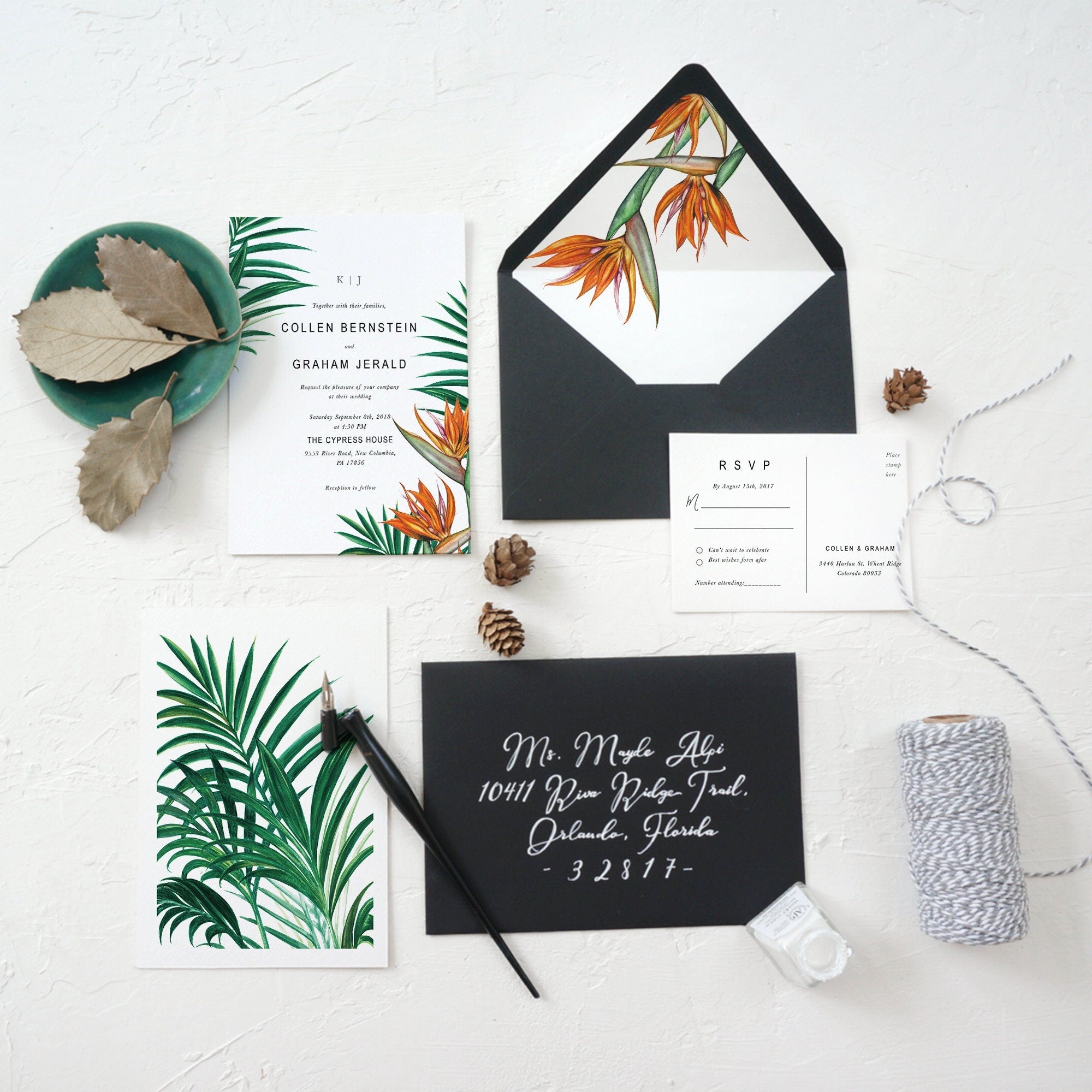 Hawaii Wedding Invitations Tropical Invitation Sweet Dates Prints