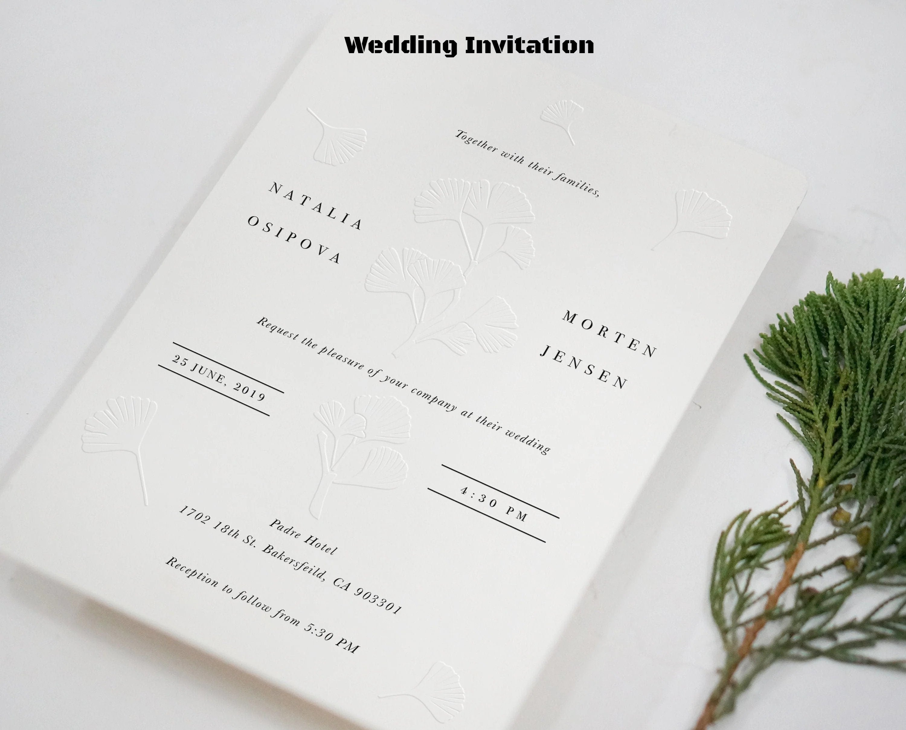 Fall Wedding Invitation Leaf Wedding Invitation Sweet Dates Prints