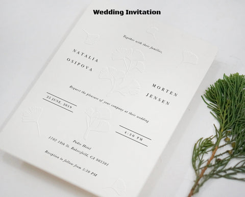 Fall Wedding Invitation | Leaf Wedding Invitation | Sweet Dates Prints