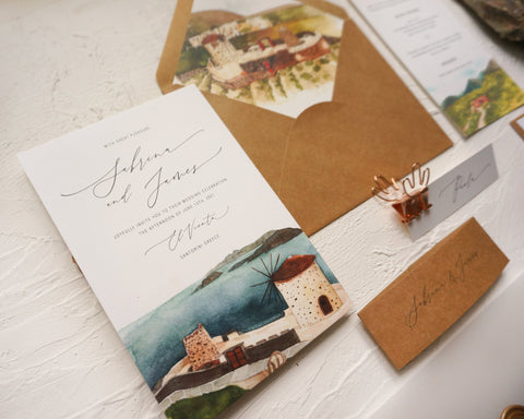 Funky Wedding Invitation |Venue Wedding Invitation| Sweet Dates Prints