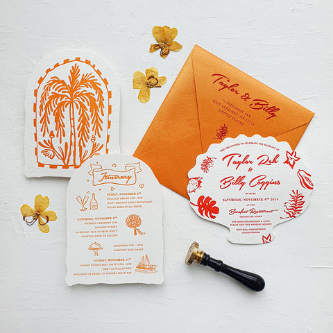 Cancun Mexican Custom Invitation 79