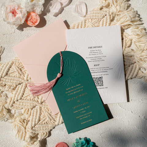 Greenery Wedding Invitation | Wedding Invitation | Sweet Dates Prints