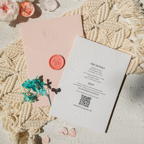 Elegant Botanical Wedding Invitation Suite 113