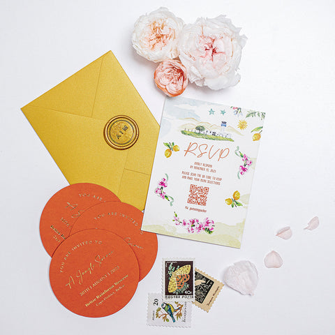 Floral Elegance Wedding Stationery Suite 115