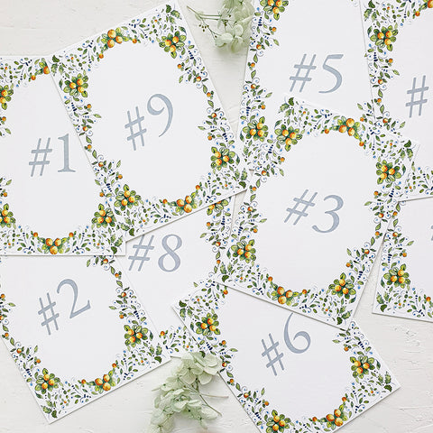 Hand-Painted Amalfi Romantic Wedding Invitation 106