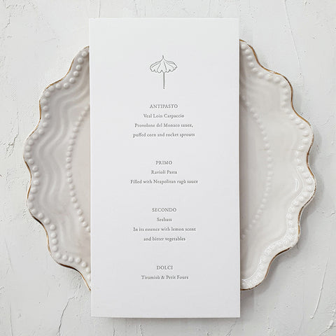 Hand-Painted Amalfi Romantic Wedding Invitation 106