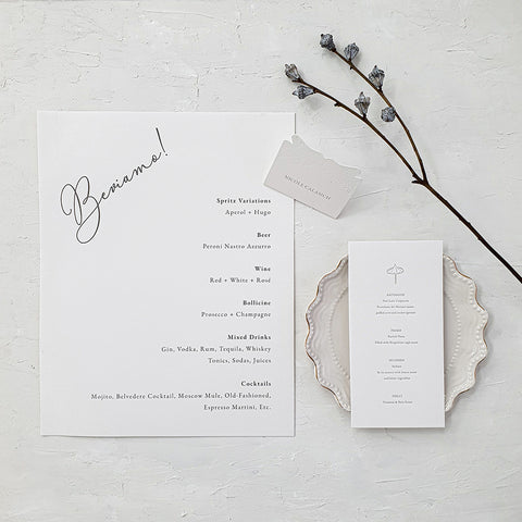Hand-Painted Amalfi Romantic Wedding Invitation 106
