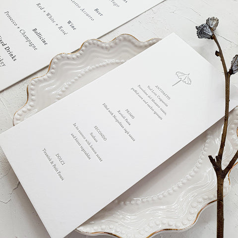 Hand-Painted Amalfi Romantic Wedding Invitation 106