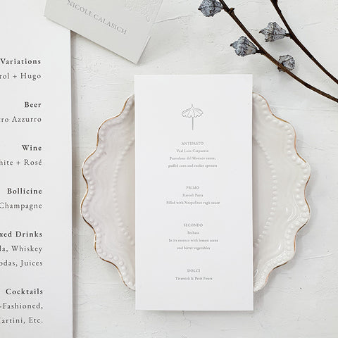 Hand-Painted Amalfi Romantic Wedding Invitation 106