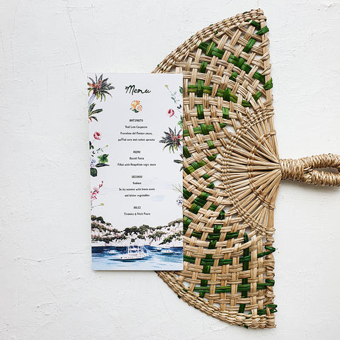 Hand-Painted Amalfi Romantic Wedding Invitation 106