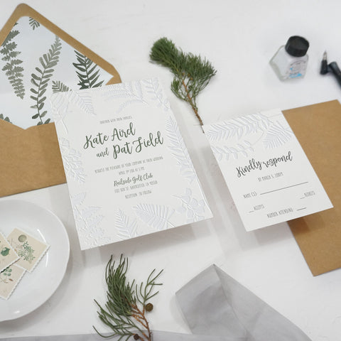Modern Forest Minimal Wedding Invitation 47