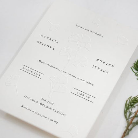 Fall Wedding Invitation | Leaf Wedding Invitation | Sweet Dates Prints