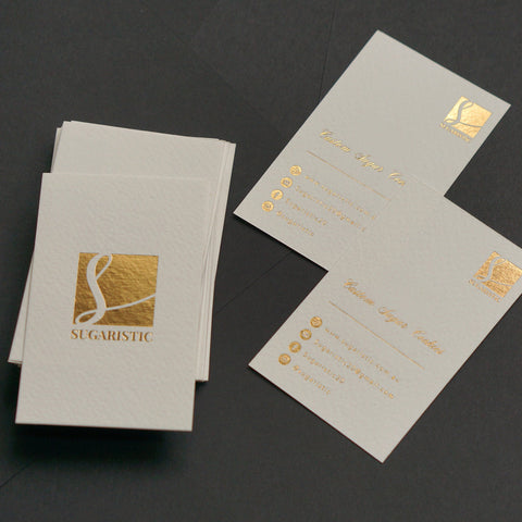 Business Card Invitation | Gold Business Cards | Sweet Dates Prints