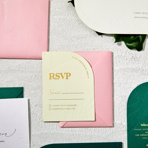 Arch Wedding Invitations | Palm Wedding Invitation| Sweet Dates Prints