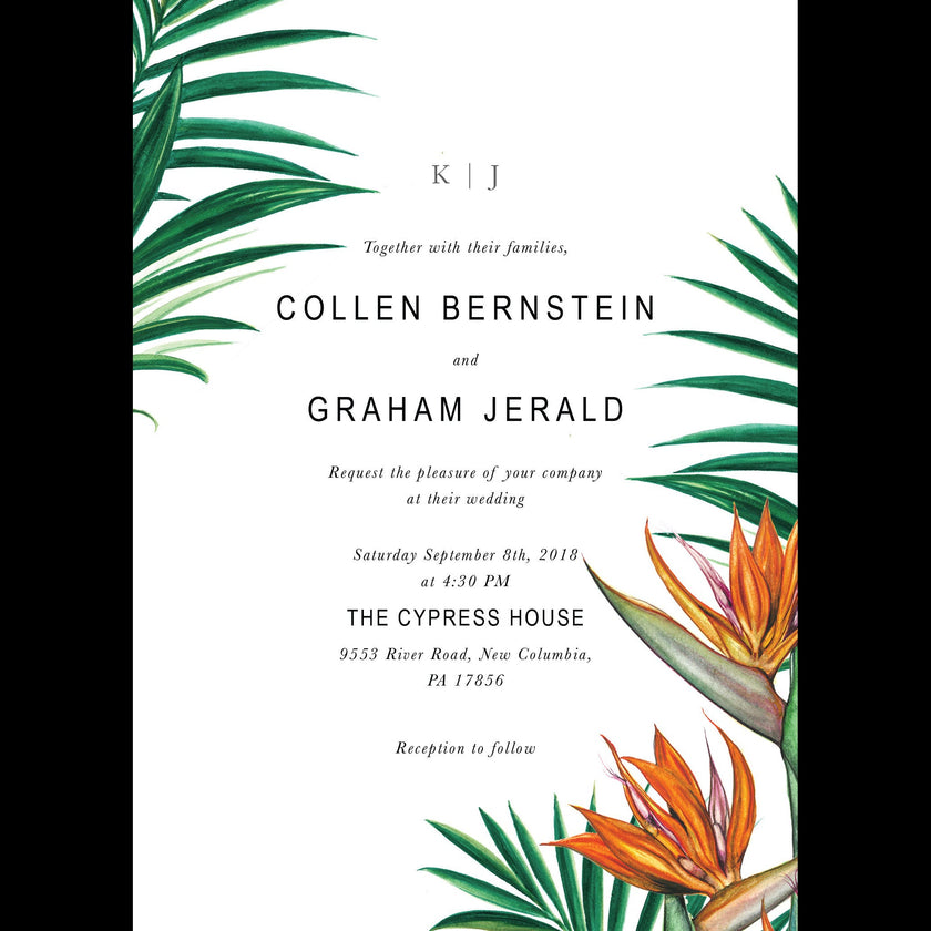 Hawaii Wedding Invitations Tropical Invitation Sweet Dates Prints