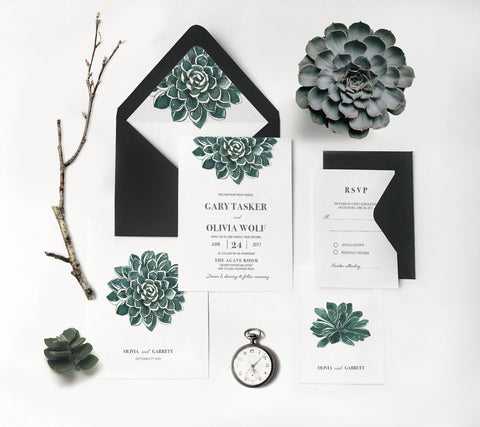Sage Green Wedding Invitations | Desert Invitation| Sweet Dates Prints