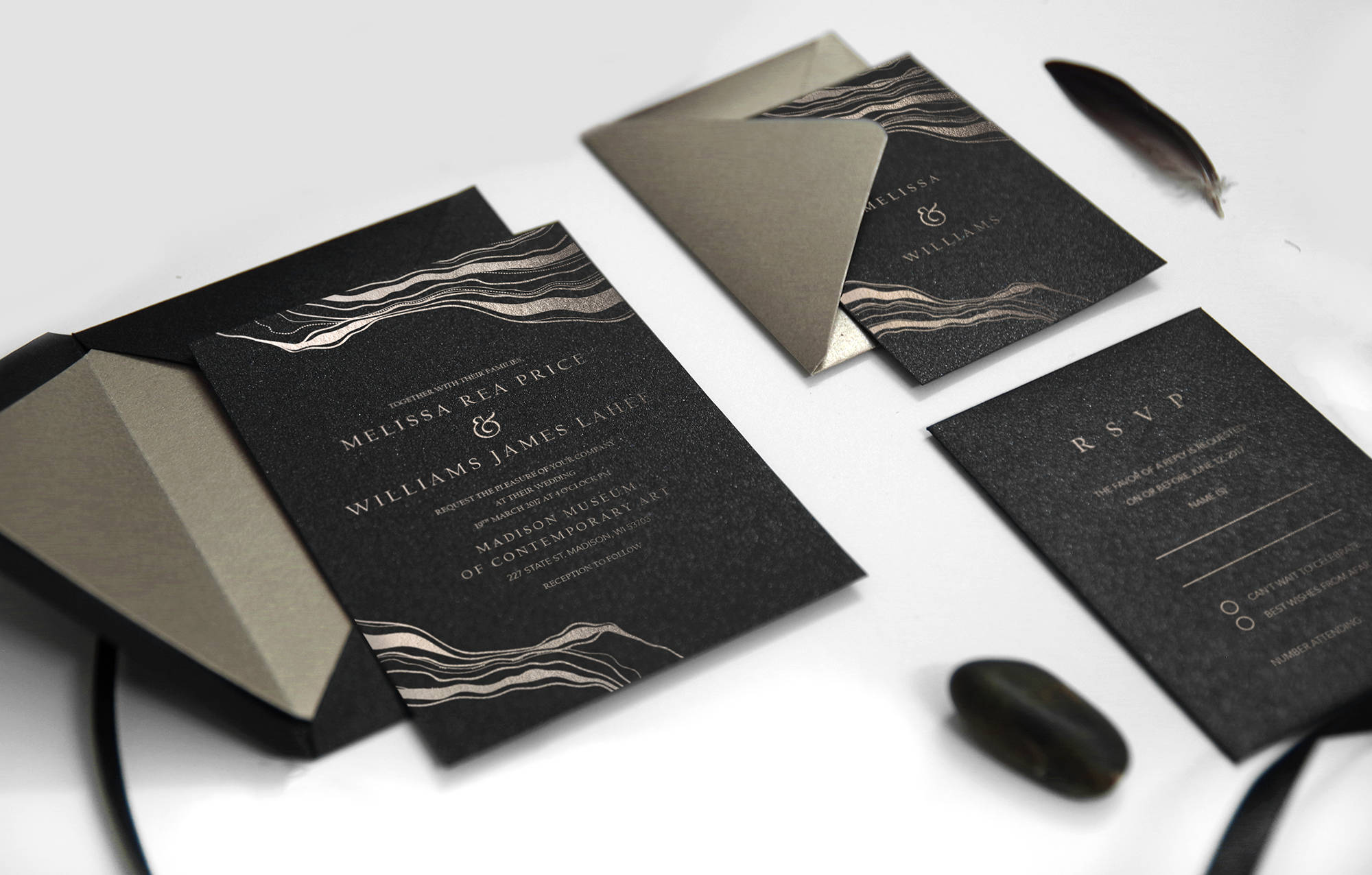 Gold Foil Wedding Invitation | Riddles Invitation | Sweet Dates Prints ...