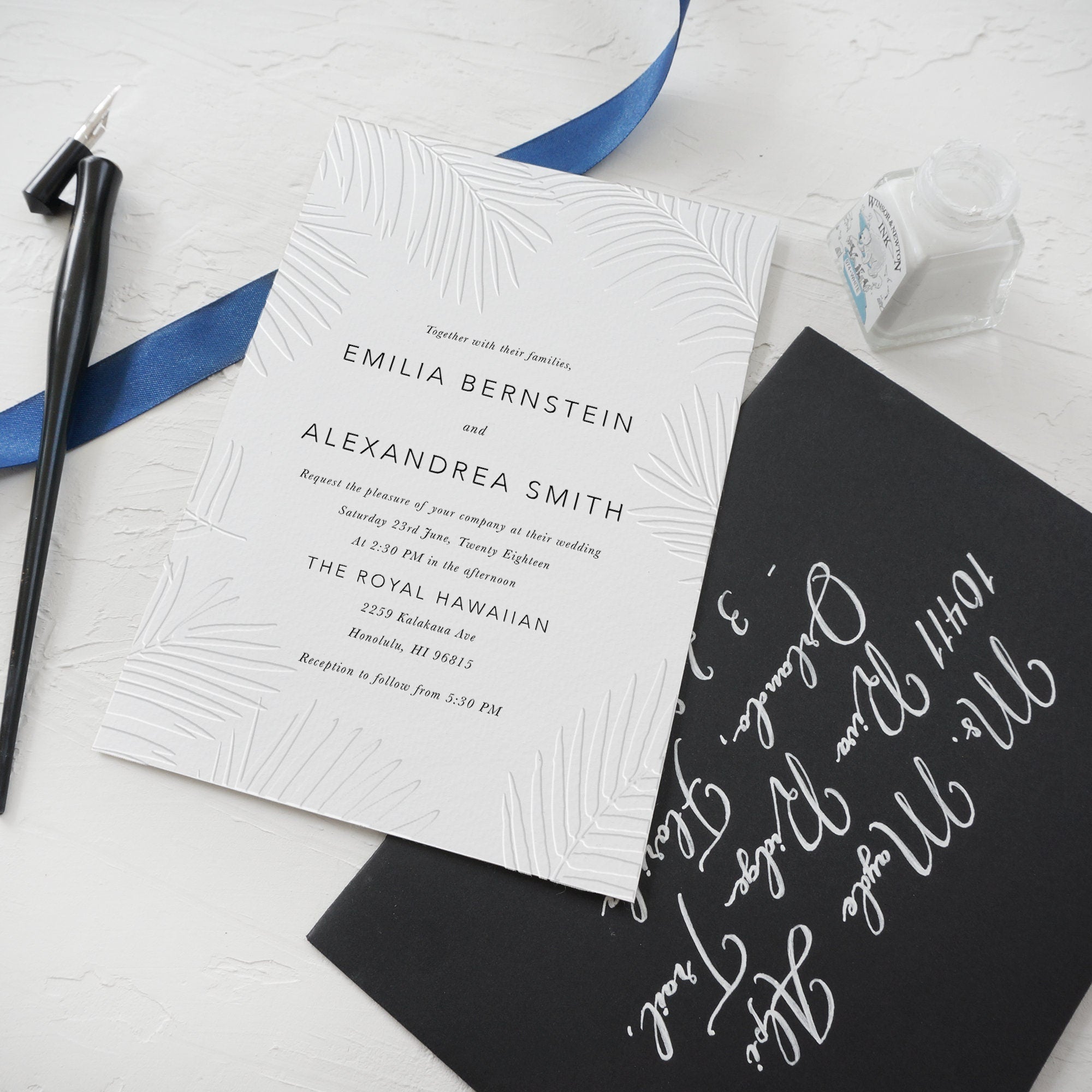 Shine Wedding Invitations Tropical Invitation Sweet Dates Prints