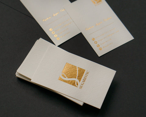 Business Card Invitation | Gold Business Cards | Sweet Dates Prints